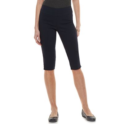 Women s Dana Buchman Midrise 14 in. Pull On Skimmer Capris