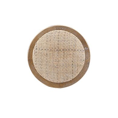 Linon Rae Backless Wood Bar Stool