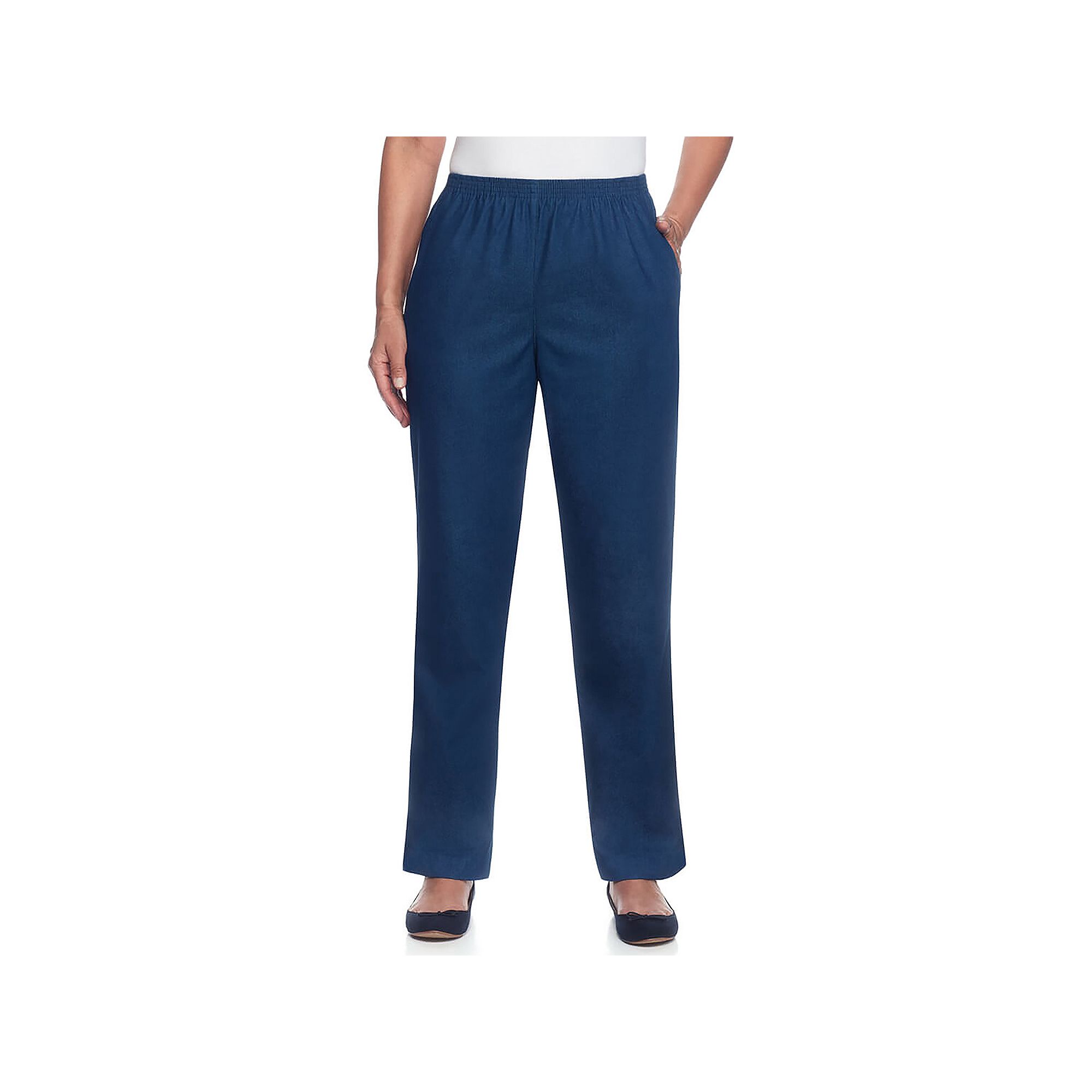 Petite Alfred Dunner Proportioned Denim Pants, Womens, Size: 6 Petite, Blu