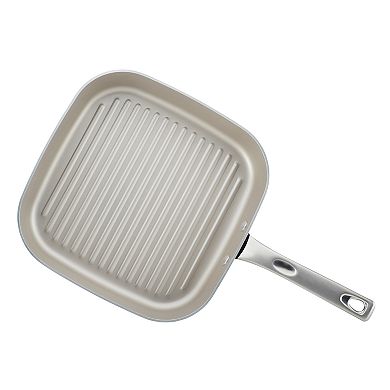 Ayesha Curry Home Collection 11.25-inch Porcelain Enamel Nonstick Square Grill Pan