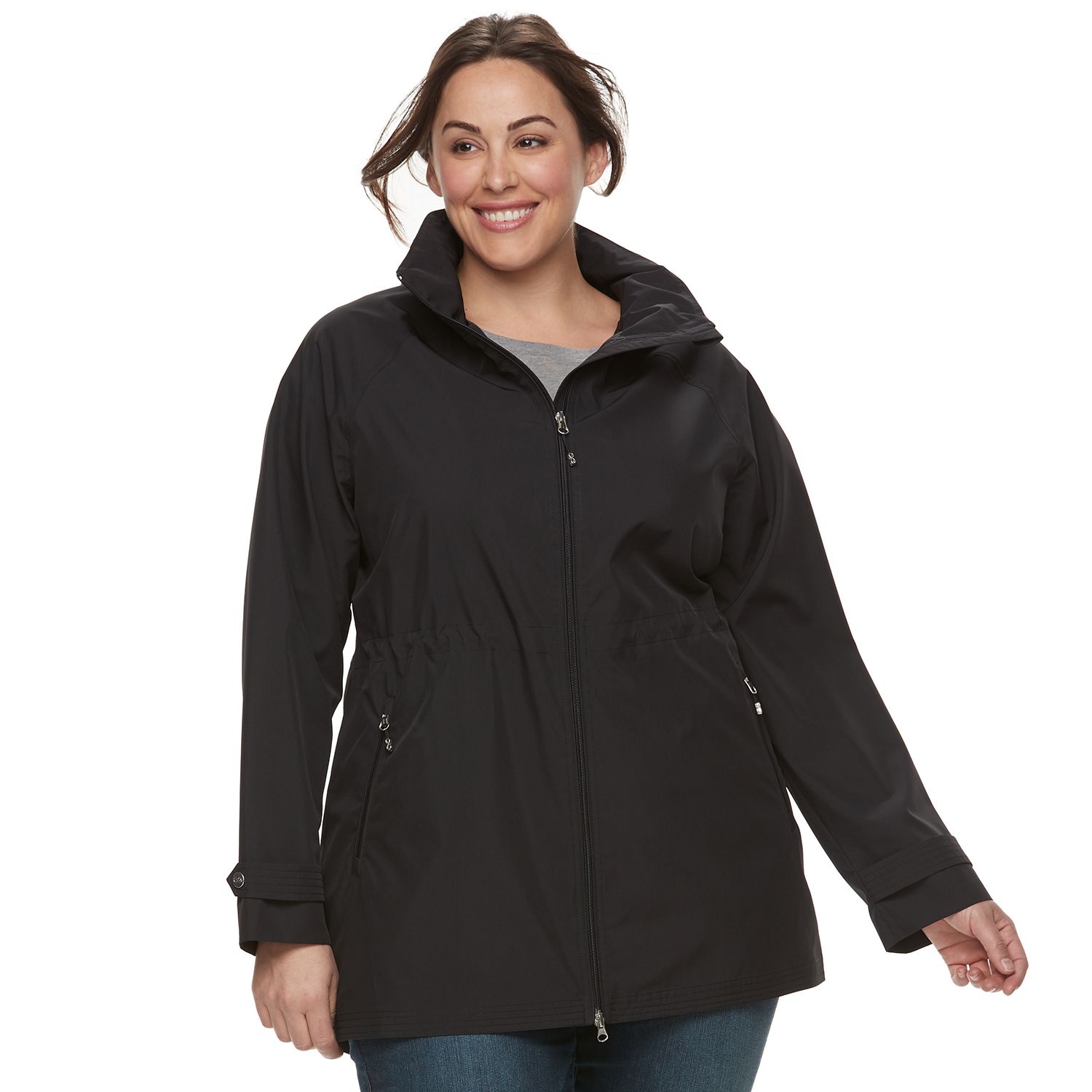 plus size rain jackets with hood