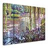 Trademark Fine Art Homage To Monet Canvas Wall Art 3-piece Set 