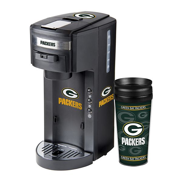 Boelter Green Bay Packers Deluxe Coffee Maker 14 Ounce Travel Tumbler Mug