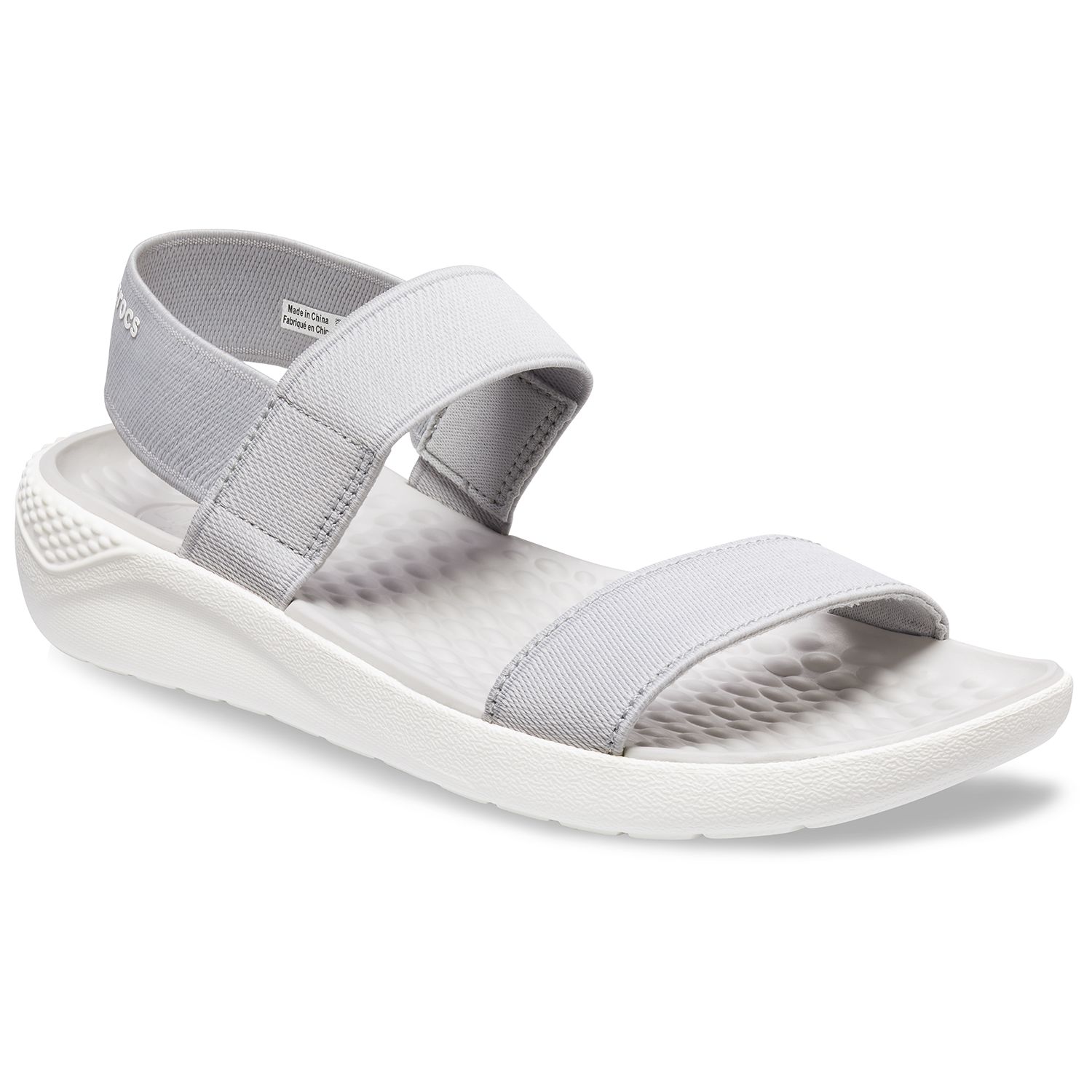 women's white croc sandals