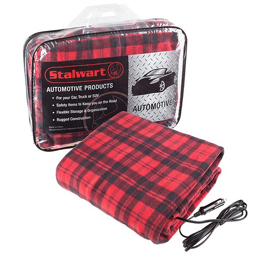 Stalwart 12Volt Plaid Vehicle Electric Blanket