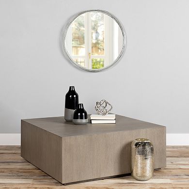 Stratton Home Decor Round Wall Mirror 
