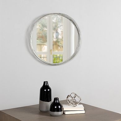 Stratton Home Decor Round Wall Mirror 