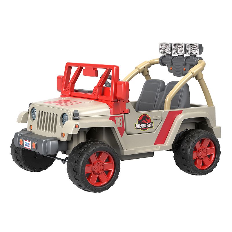 76670933 Jurassic Park Jeep Wrangler Ride-On Vehicle by Fis sku 76670933