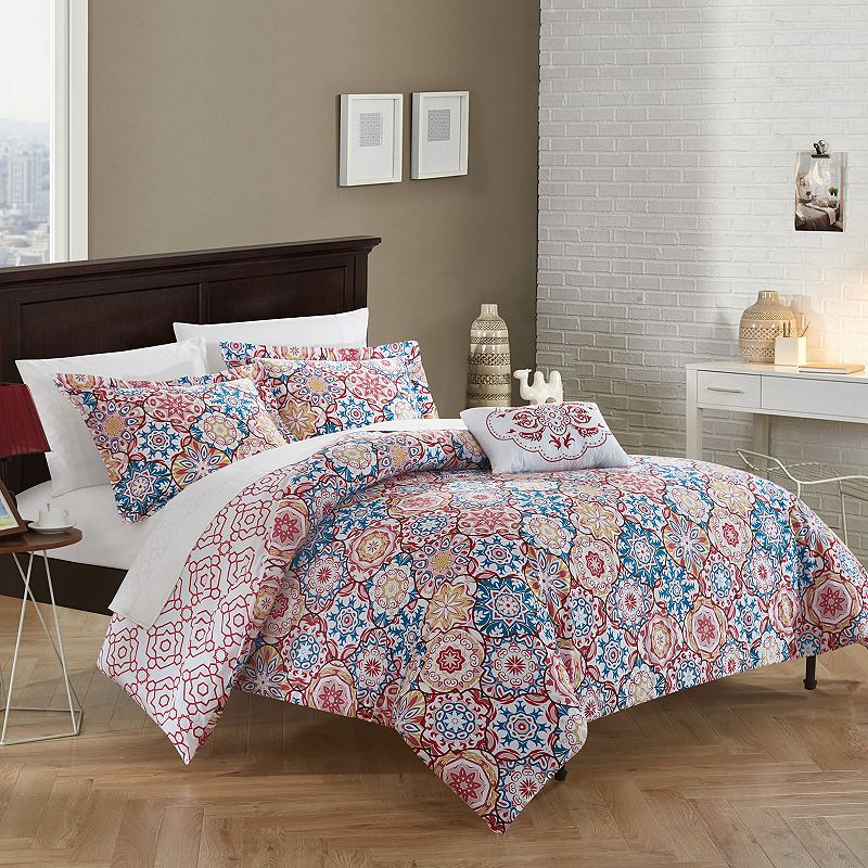 33632676 Bristol 4-piece Duvet Cover Set, Pink, King sku 33632676