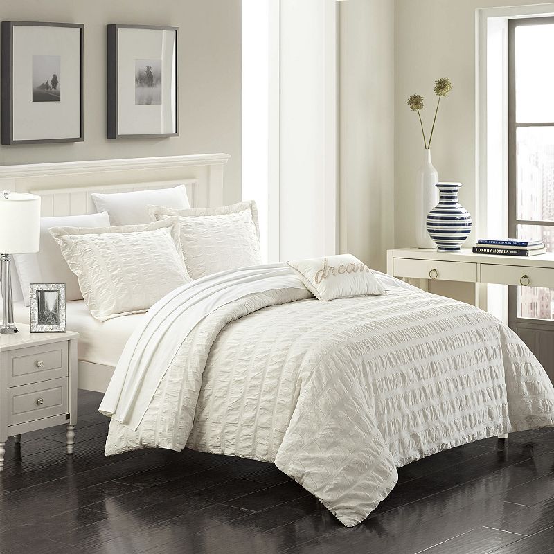 77294915 Millbury 4-piece Duvet Cover Set, Beige Over, King sku 77294915