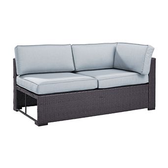 Crosley Biscayne Patio Wicker One Arm Loveseat