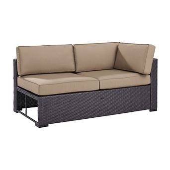Crosley Biscayne Patio Wicker One Arm Loveseat
