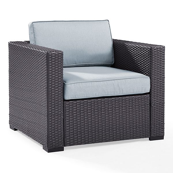 Biscayne Outdoor Wicker Armchair - Mist - Crosley