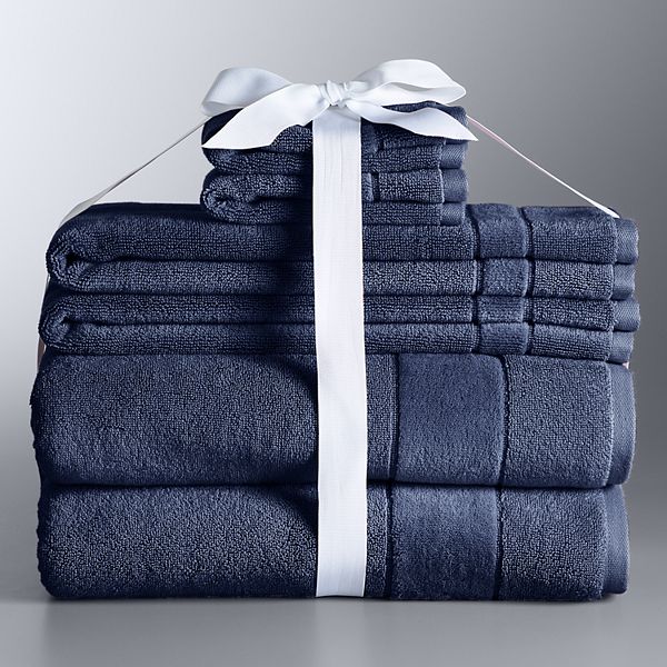 Simply Vera Vera Wang 6piece Turkish Cotton Bath Towel Set Midnight