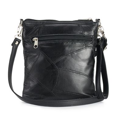 Stone & Co. Stitched Patchwork Leather 3-Bagger Convertible Crossbody Bag