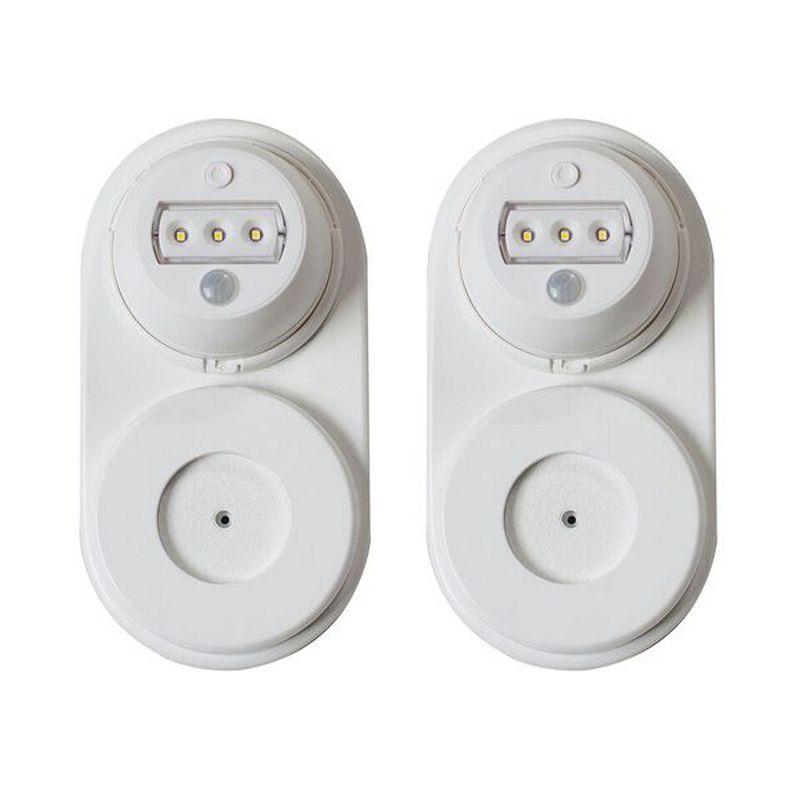 Little Partners 2-Pack EZ-Fit Wall Protector & Safety Night Light, White
