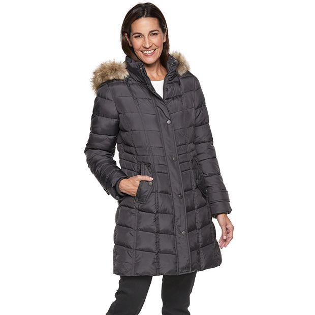 Women s TOWER by London Fog Hooded Puffer Heavyweight Jacket