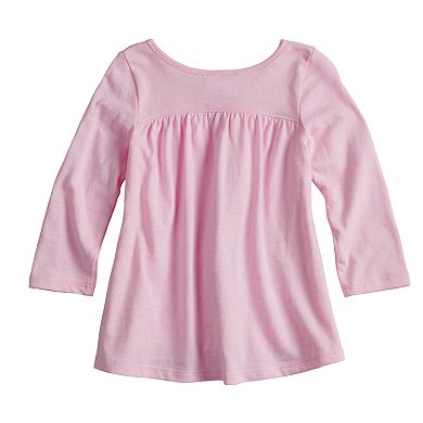 Baby Girl Jumping Beans® Shirred-Back Graphic Top