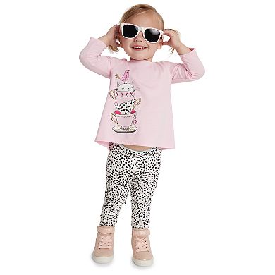 Baby Girl Jumping Beans® Shirred-Back Graphic Top