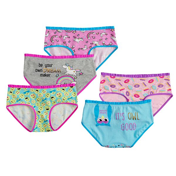 Champion Girls 6-Pack Hipster Panties, Sizes 4-16 