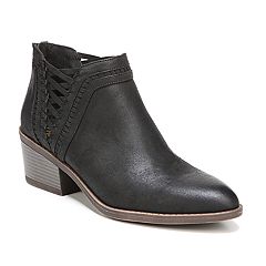 kohls ankle boots black