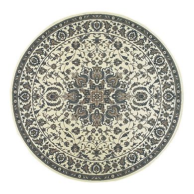 StyleHaven Mainland Traditional Framed Floral Indoor Outdoor Rug