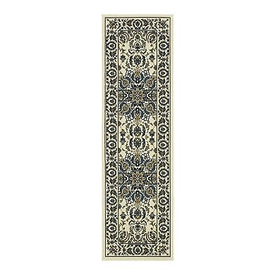 StyleHaven Mainland Traditional Framed Floral Indoor Outdoor Rug