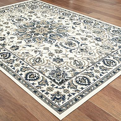 StyleHaven Mainland Traditional Framed Floral Indoor Outdoor Rug