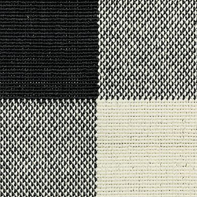 StyleHaven Mainland Gingham Plaid Indoor Outdoor Rug