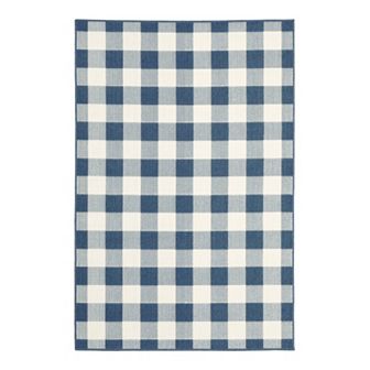 StyleHaven Mainland Gingham Plaid Indoor Outdoor Rug