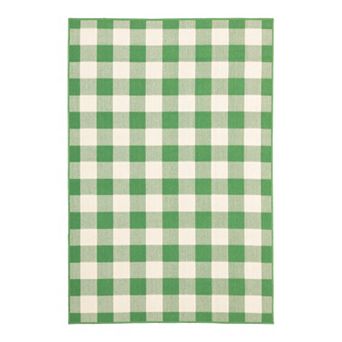 StyleHaven Mainland Gingham Plaid Indoor Outdoor Rug