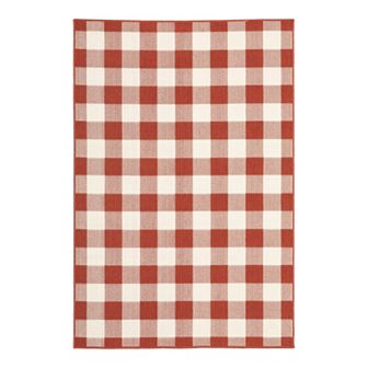 StyleHaven Mainland Gingham Plaid Indoor Outdoor Rug