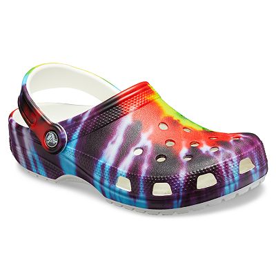 Crocs Kids\' Classic Tie Dye Adult Clogs Amazon.com | Crocs Unisex Child Classic Tie Dye Clog, Bright  main image 3