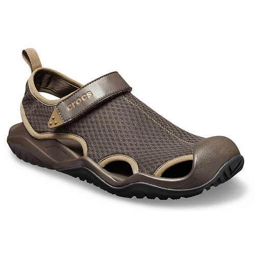 mens backless crocs