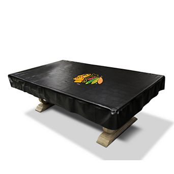Chicago Blackhawks 8-Foot Deluxe Pool Table Cover