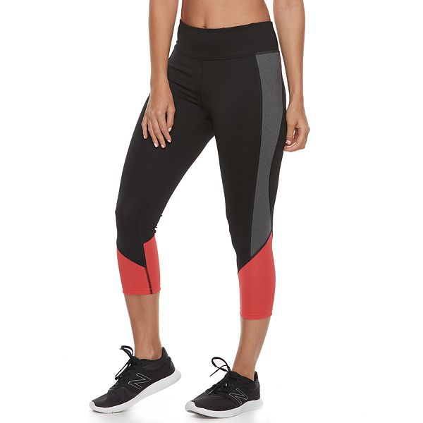 Women's Tek Gear® Mesh Inset Capri Running Tights