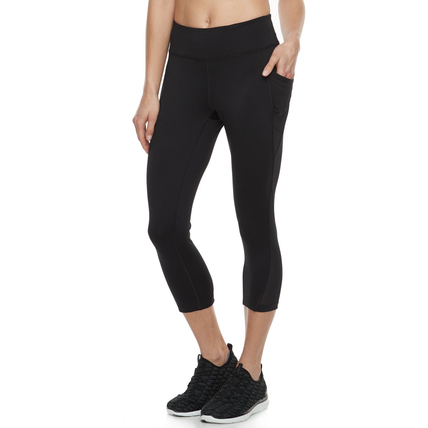 Performance Side-Pocket Capri Leggings