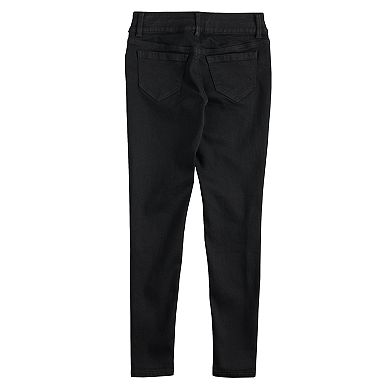 Girls 6-16 & Plus Size Mudd Midrise Double Button Jeggings