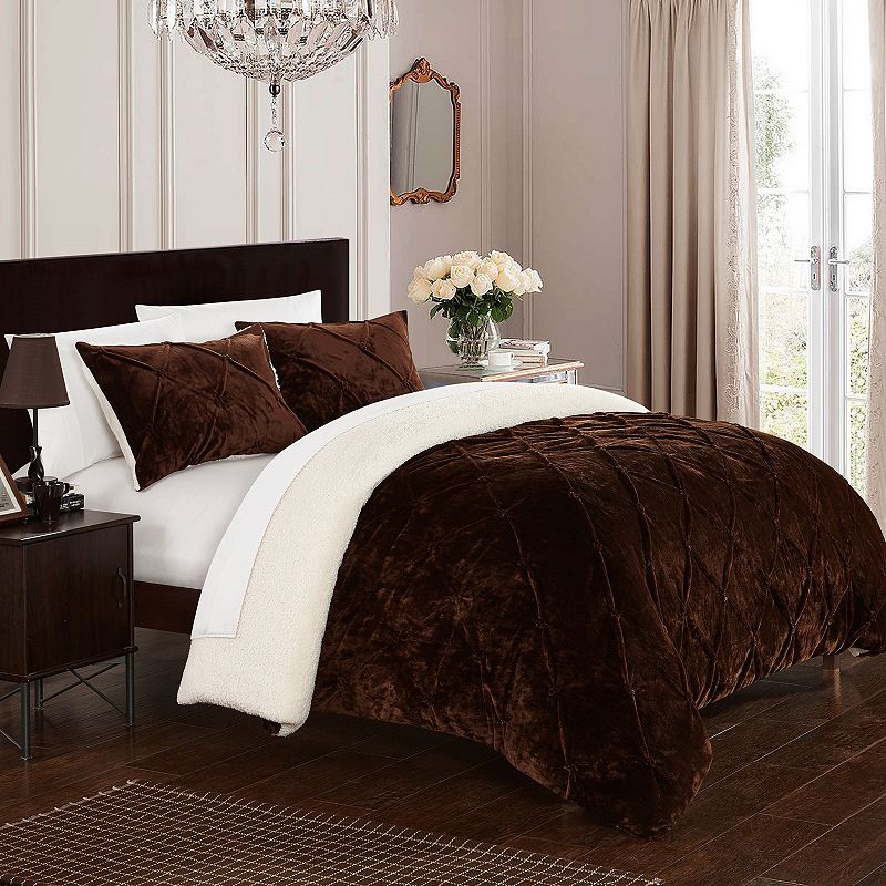 73160134 Chic Home Josepha Comforter Set, Brown, Twin XL sku 73160134