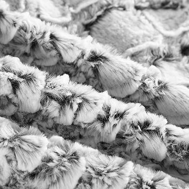 Alligator Faux Fur 3-piece Queen Comforter Set