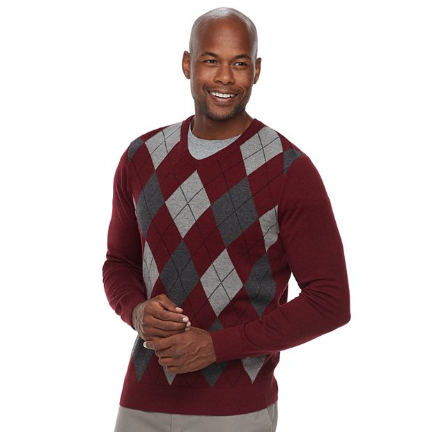 Kohls argyle sweater sale