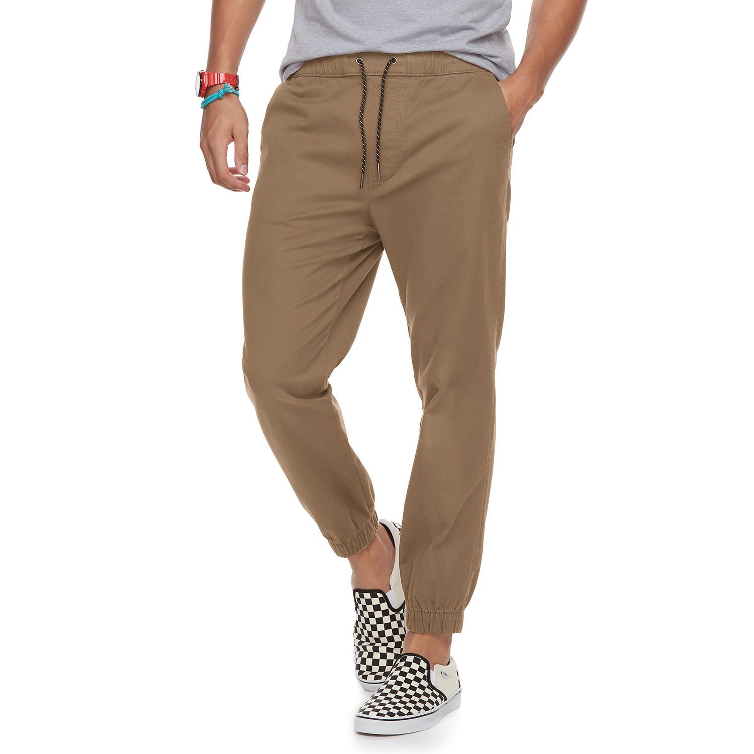 george men's twill jogger pants