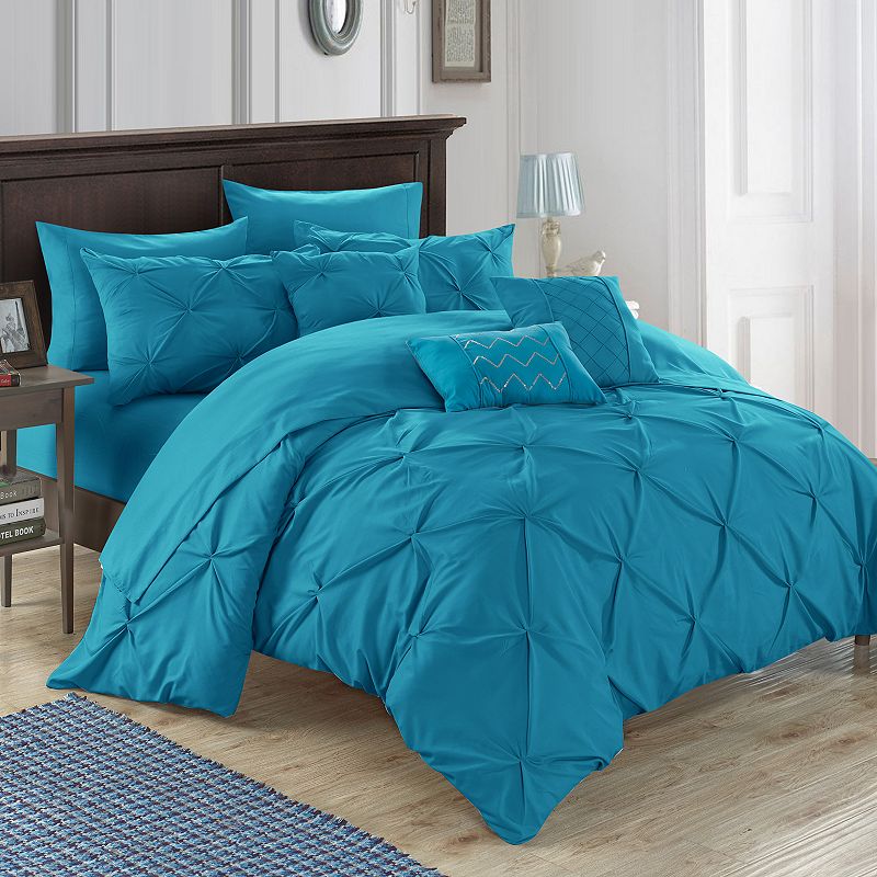 17548809 Hannah 8-piece Twin Comforter Bedding Set, Turquoi sku 17548809