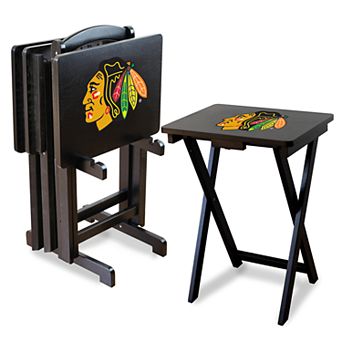 Chicago Blackhawks TV Tray with Set