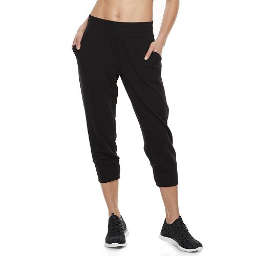 french terry capri joggers