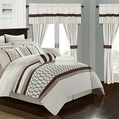 Chic Home Dinah 24-piece Bedding & Window Curtain Set