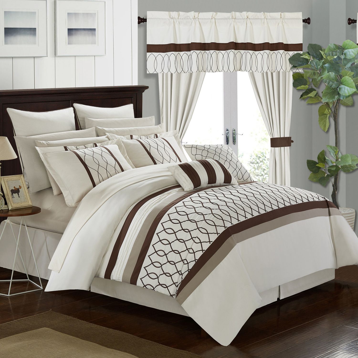 Dinah 24 Piece Bedding Window Curtain Set Kohls