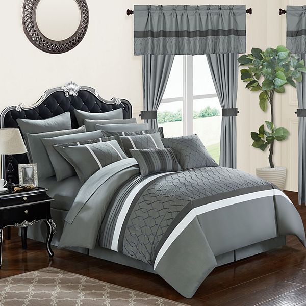 Chic Home Dinah 24-piece Bedding & Window Curtain Set