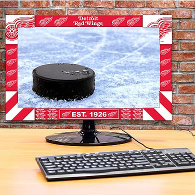 Detroit Red Wings Big Game Monitor Frame