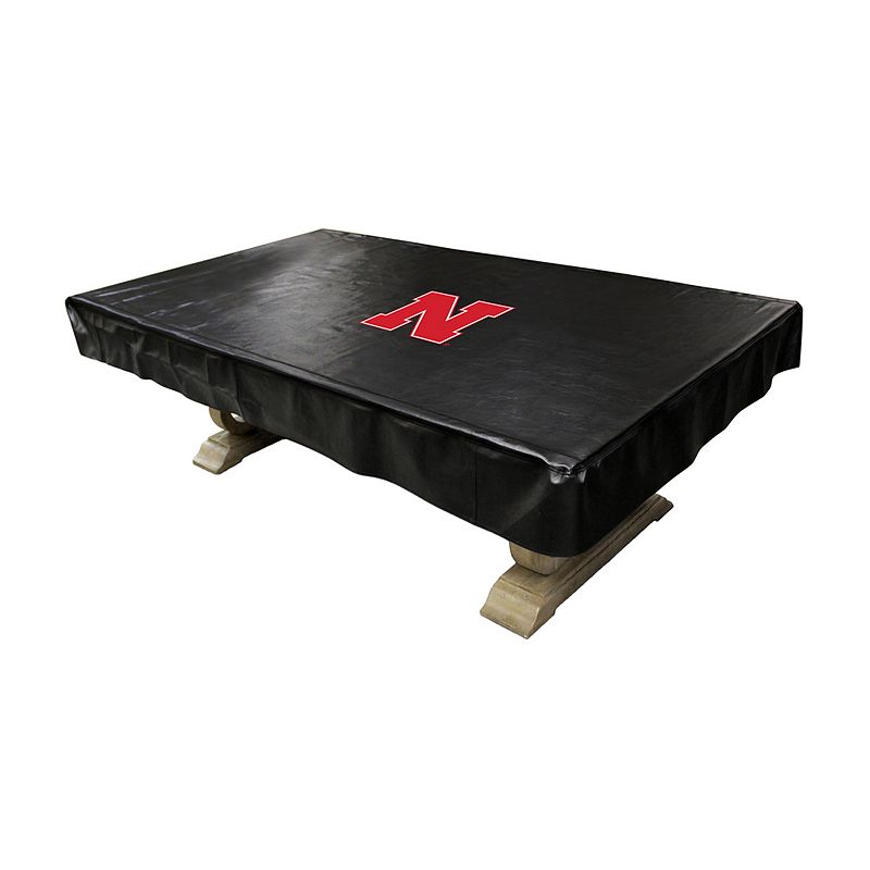 Nebraska Cornhuskers 8-Foot Deluxe Pool Table Cover, Black